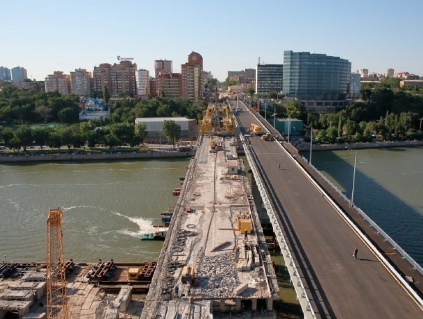 Стала известна дата завершения  строительства Ворошиловского моста в Ростове