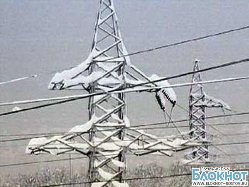 В семи районах Ростовской области из-за непогоды нет электричества 