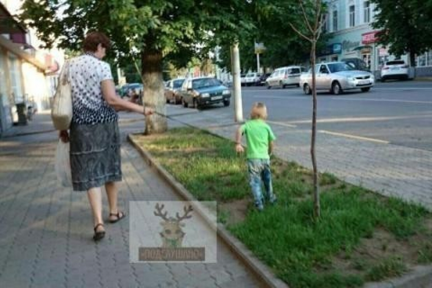 Установлена личность бабушки, выгуливающей внука на поводке в Новочеркасске