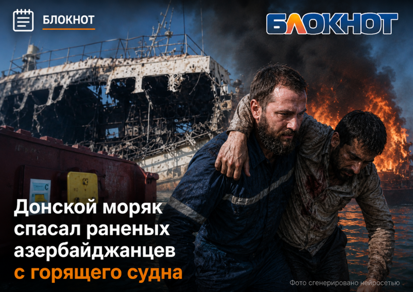 Донской моряк спасал раненых азербайджанцев с горящего судна
