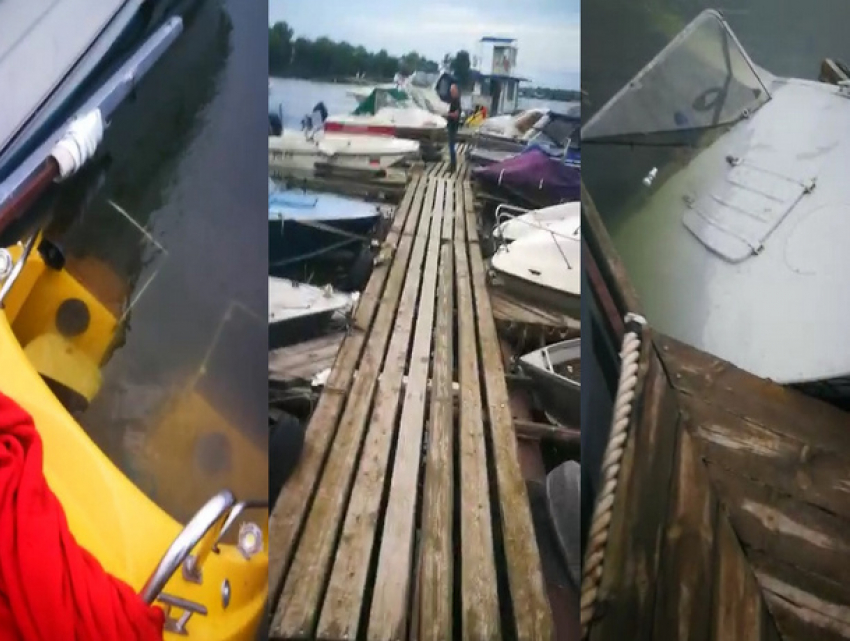 В Ростовской области стихия потопила лодки