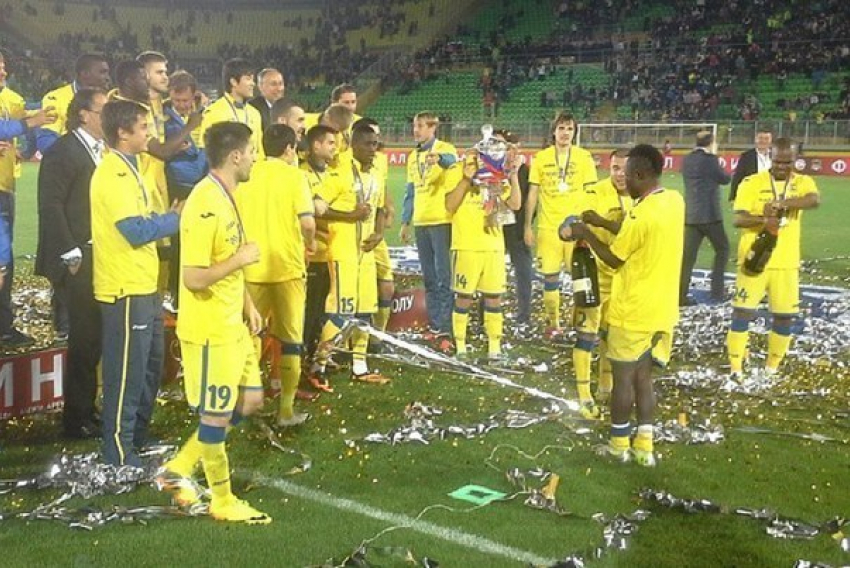 Футбольный клуб «Ростов» впервые стал обладателем Кубка России