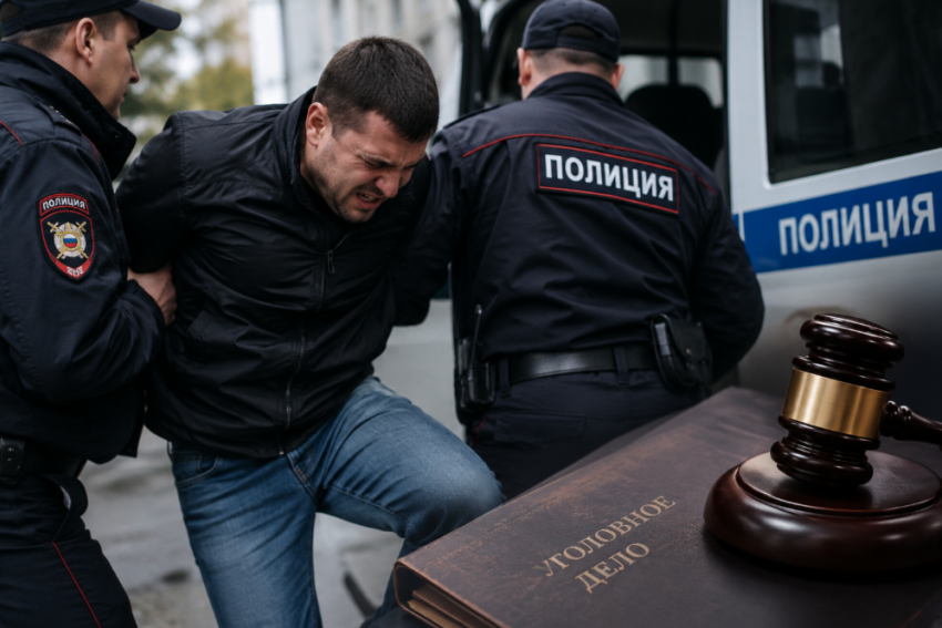 Пьяный мужик ударил полицейского коленом в пах в Ростове и получил условку