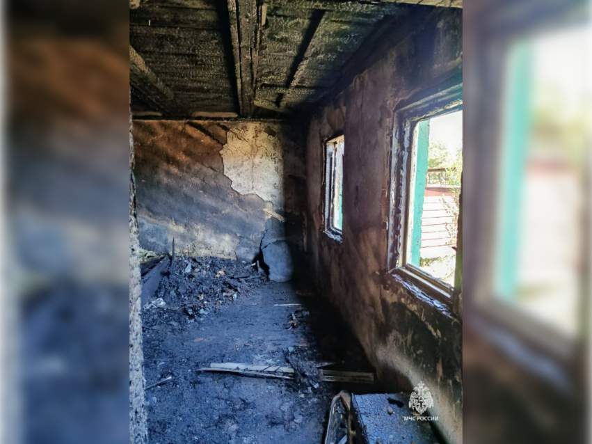 Взрослых не было дома: двух малышей при пожаре на Дону спас сосед