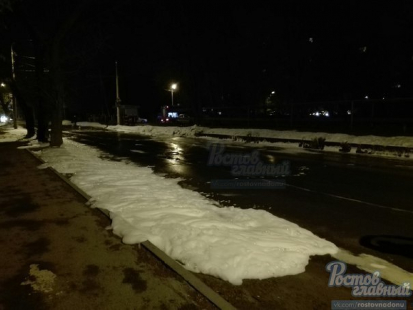 Ростовчане гадают, почему Каширская оказалась в пене 