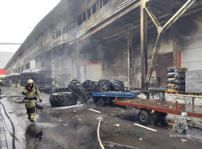 В Ростове произошел пожар на территории завода «Ростсельмаш» 
