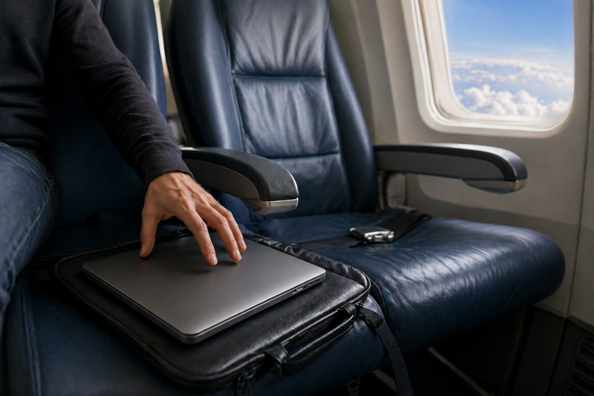 В небе над Сочи у пассажира из Ростовской области украли ноутбук стоимостью 80 тысяч рублей