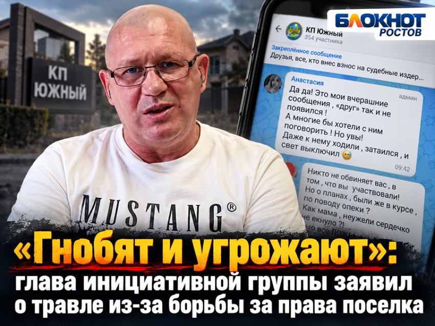 «Гнобят и угрожают»: глава инициативной группы заявил о травле из-за борьбы за права поселка