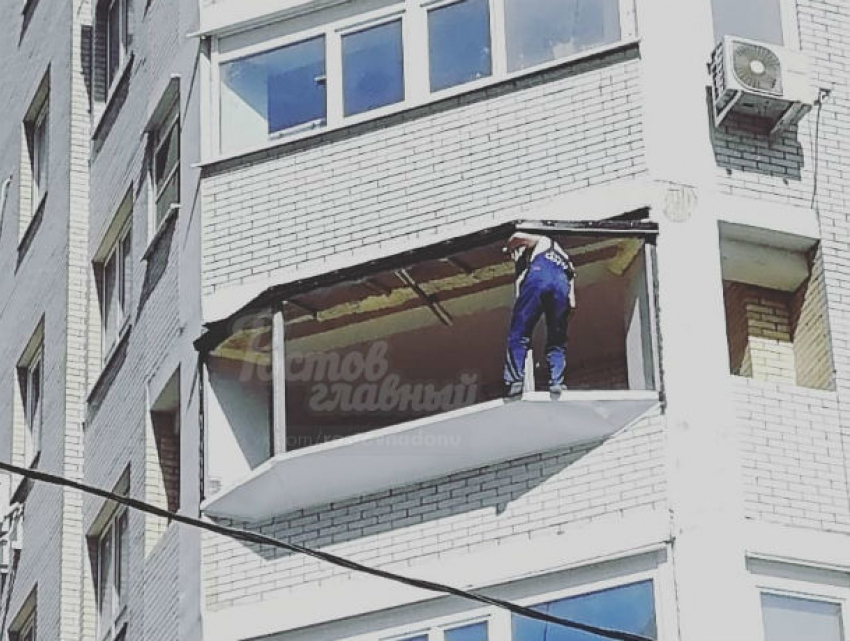 Бессмертный ростовский «артист цирка Дю Солей» совершал кульбиты на головокружительной высоте