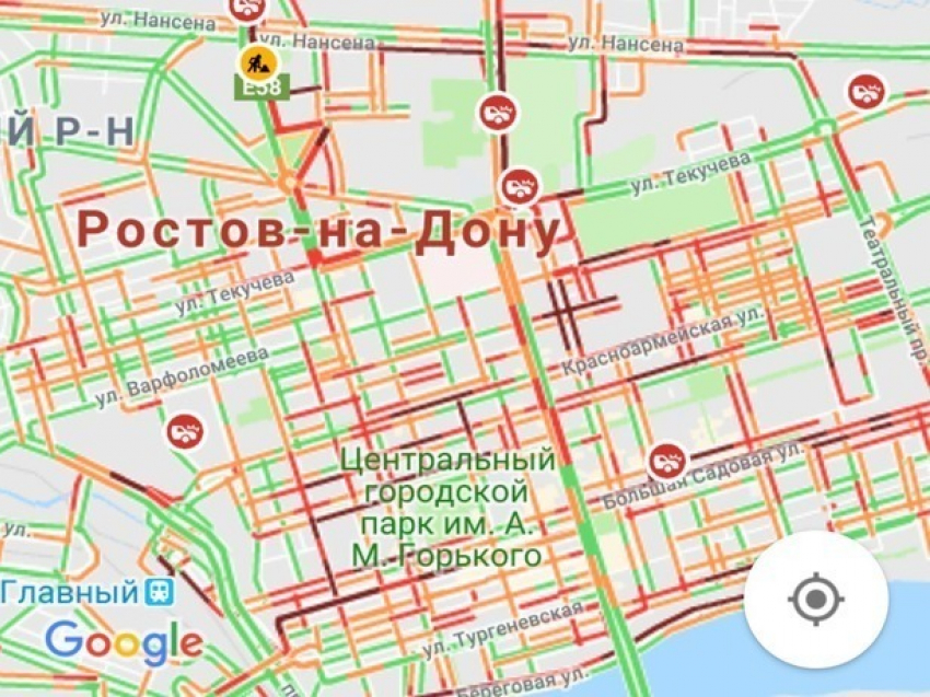 Дикий вторник: Ростов сковали 10-бальные автомобильные пробки 