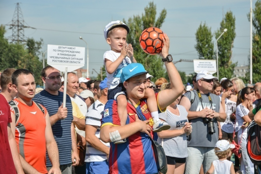 Ростовчане отпраздновали день физкультурника