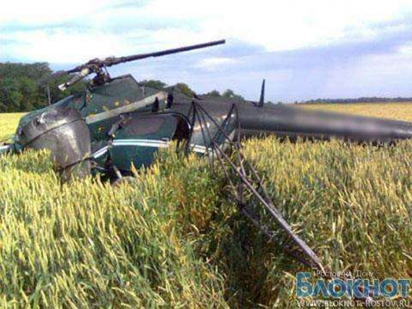 Вертолет Ми-2 упал в Ростовской области