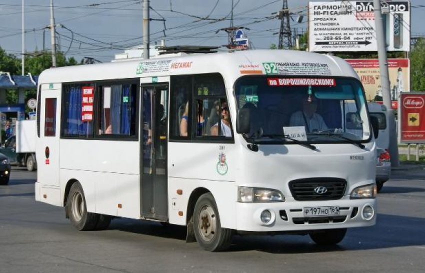Изменится схема движения двух маршрутных такси №83 и №92  в Ростове
