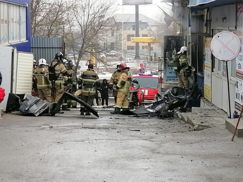 В Ростове загорелся рынок «Геркулес» в районе Темерника