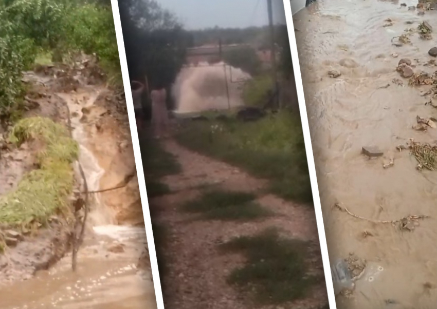 В Александровке прорвало магистральный водовод: мощный потоп и грязевые потоки 