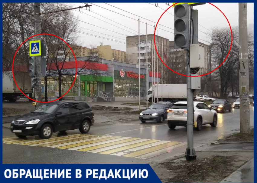 На Западном в Ростове почти год не работает новый светофор