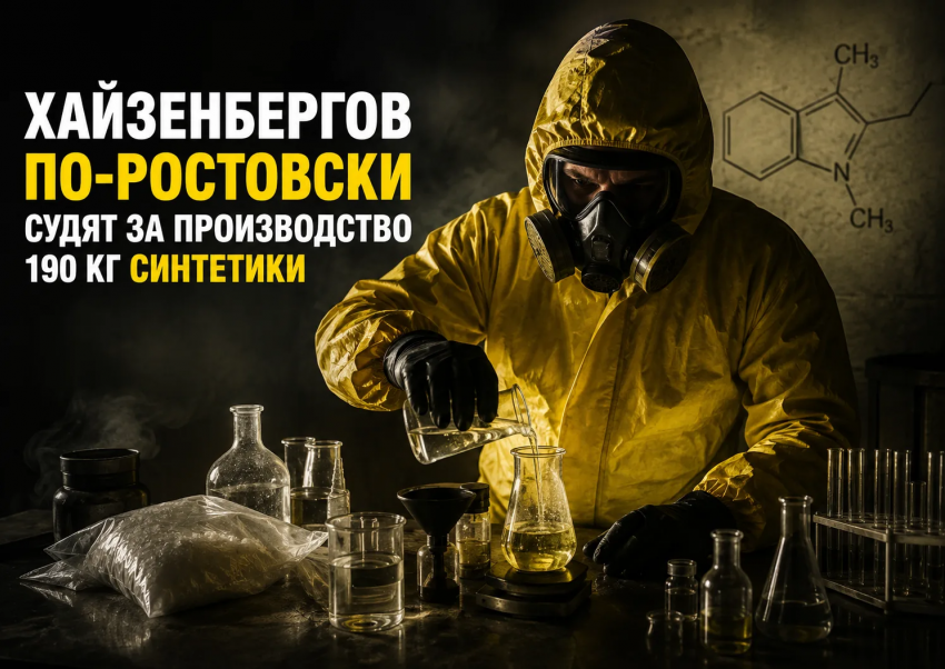 Хайзенбергов по-ростовски судят за производство 190 кг синтетики