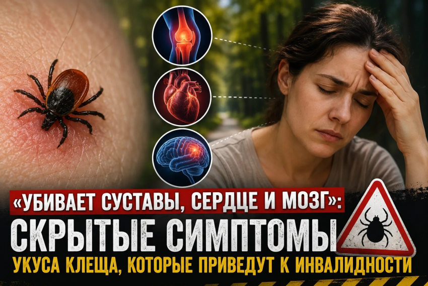 «Убивает суставы, сердце и мозг»: скрытые симптомы укуса клеща, которые могут привести к инвалидности