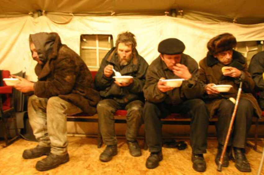 Бездомных будут бесплатно кормить, одевать и лечить в Ростове 