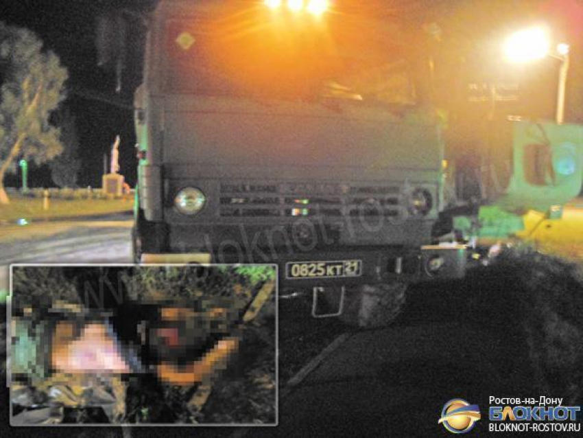 В Ростовской области при столкновении военного КамАЗа и фуры погиб военнослужащий. Фото