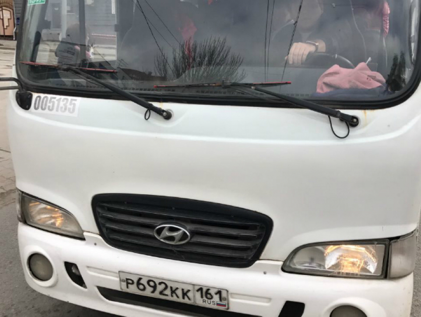 Водитель маршрутки попытался задавить пешеходов на зебре в Ростове
