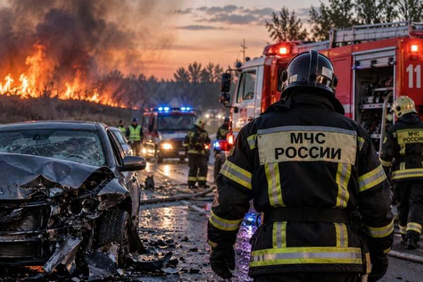 Четыре ДТП и 13 пожаров: что произошло за сутки в Ростовской области 