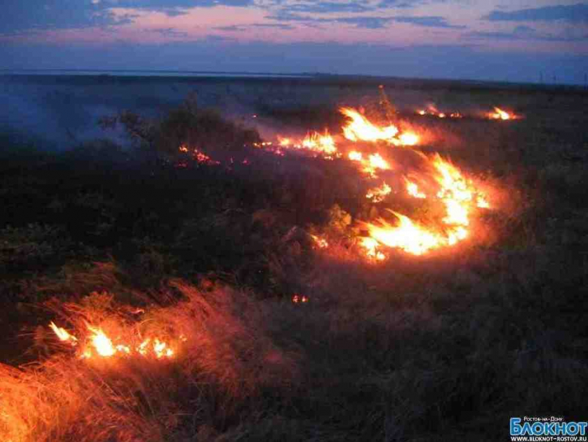 Площадь степного пожара  в Ростовской области достигла 90 гектаров