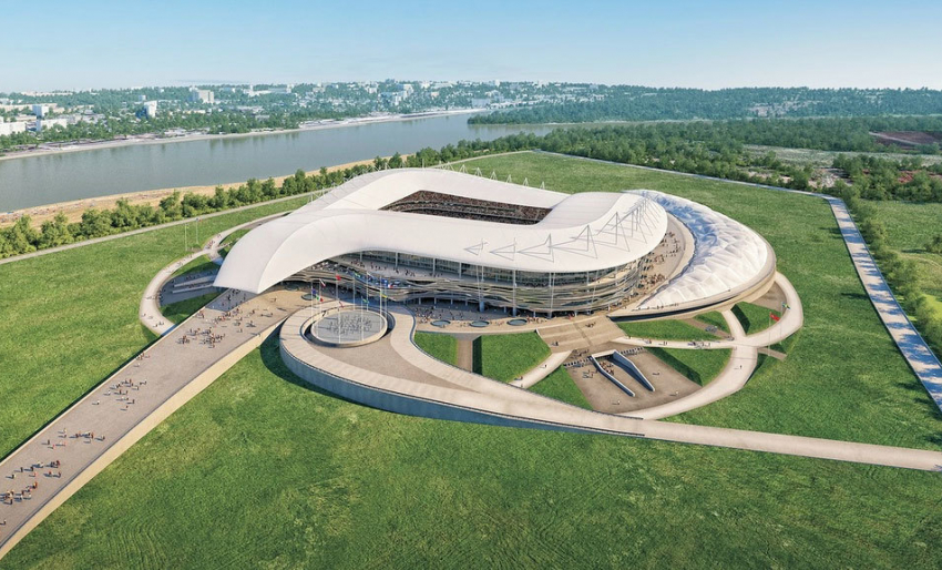 Будущий стадион «Ростов-Арена» завершен на 60%