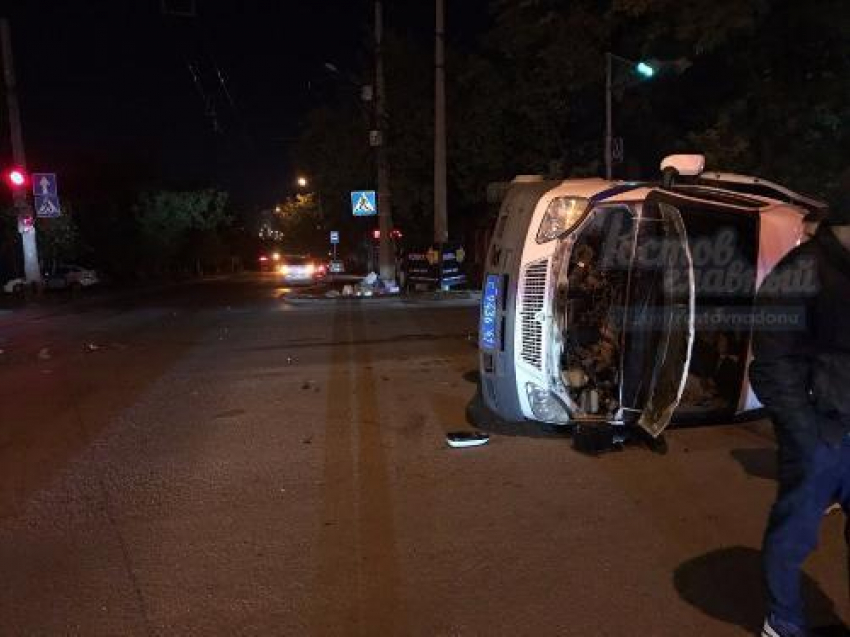 Авария с участием полицейской «Газели» произошла на Ольховской в Ростове