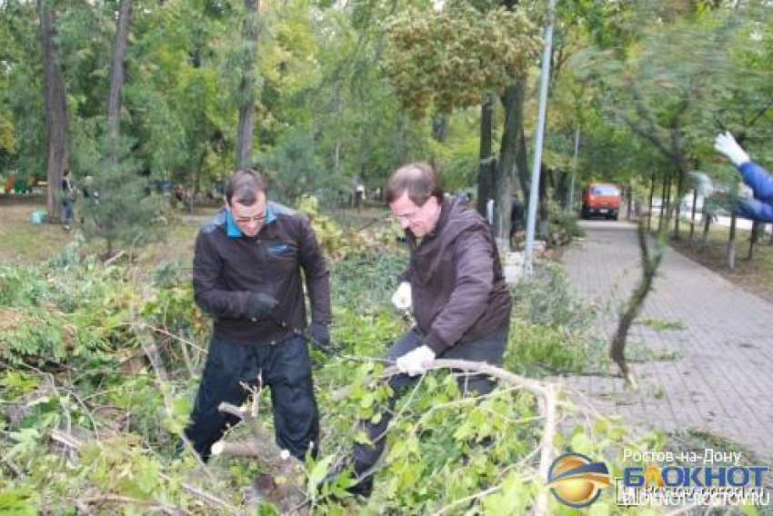 Более 30 тысяч ростовчан участвовали в субботнике по ликвидации последствий стихии
