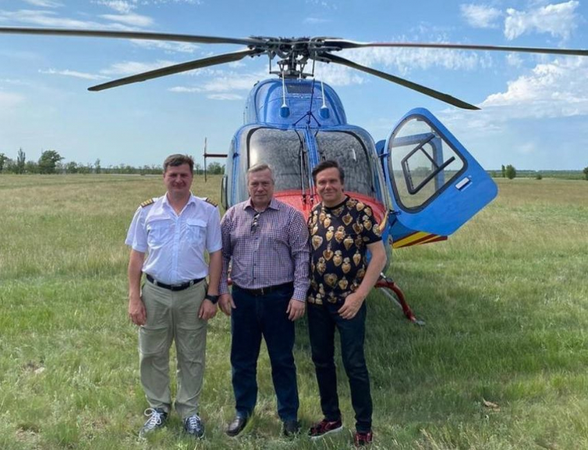 Оскандалившийся на строительстве детсадов экс-замгубернатор покатался с Василием Голубевым на вертолете