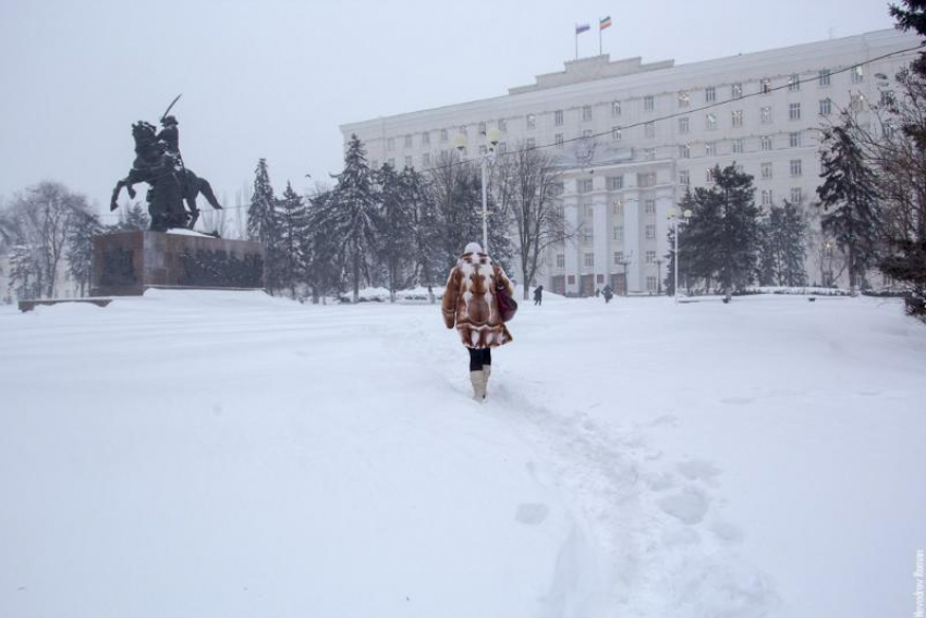 Аномальный снегопад ожидается в Ростовской области в ближайшие сутки