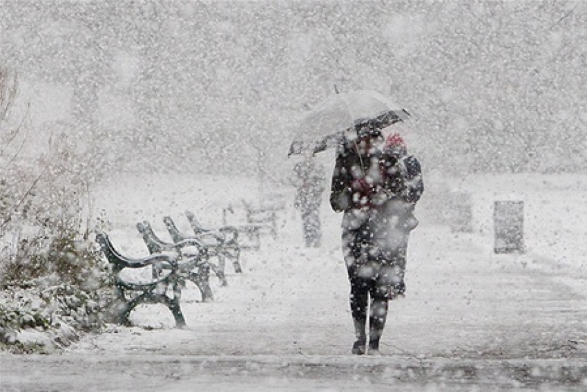 Сильный снегопад, а затем и дождь, ожидаются в Ростове 7 января