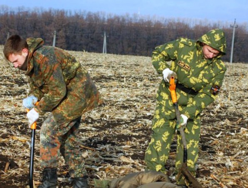 Донские поисковики нашли останки 10 советских пулеметчиков, погибших на Миус-фронте