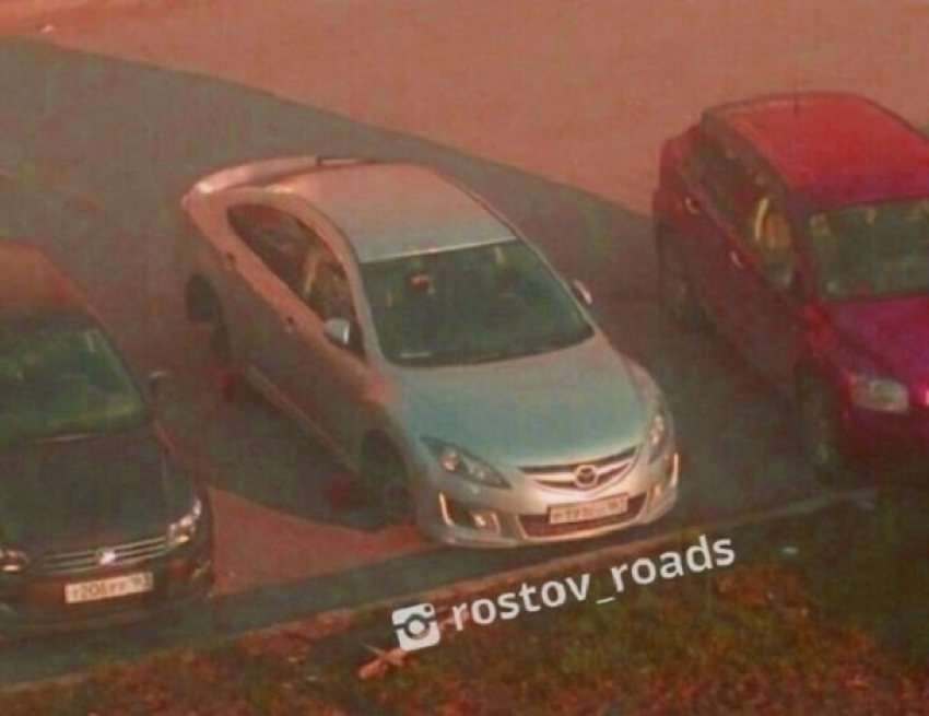 Ночное «раздевание» иномарки возмутило жителей Западного в Ростове