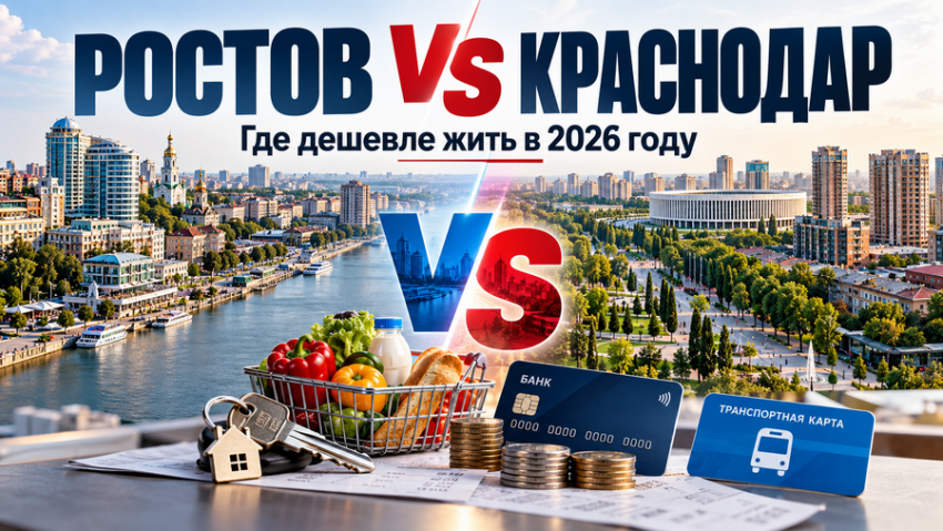 Ростов vs Краснодар: где дешевле жить и на что хватит средней зарплаты
