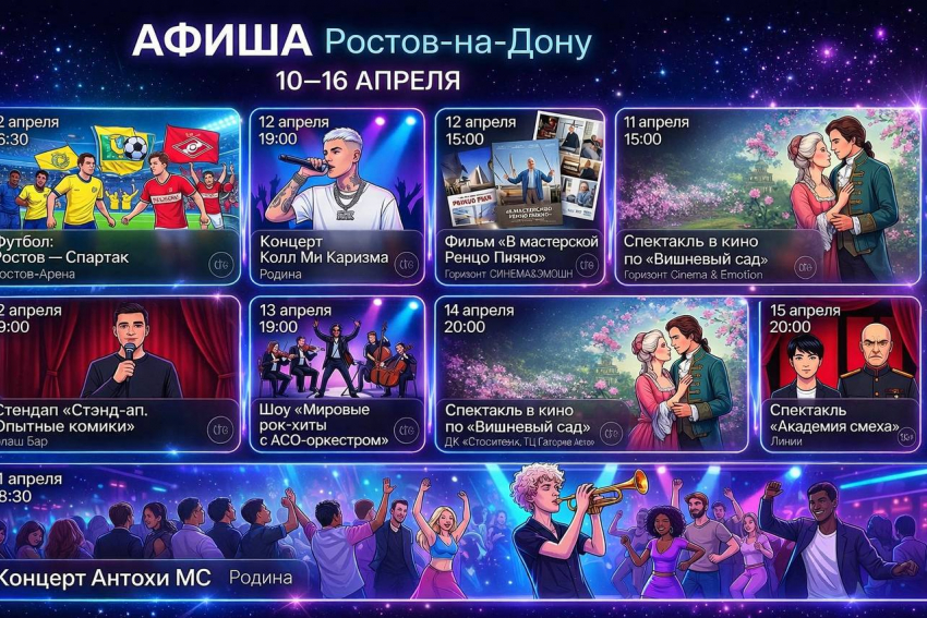 Собрали для вас самые классные мероприятия на выходные и начало следующей недели 