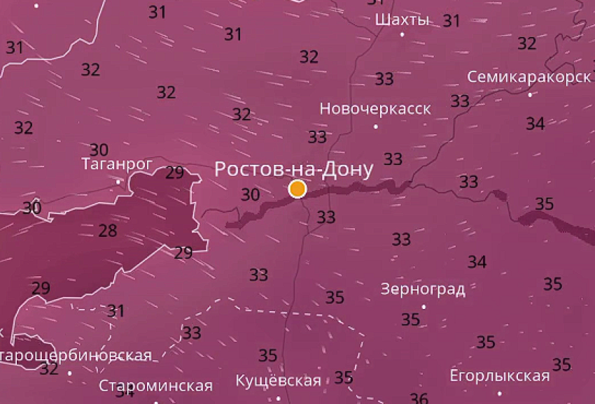 Ростов продолжит плавиться как минимум до 15 августа