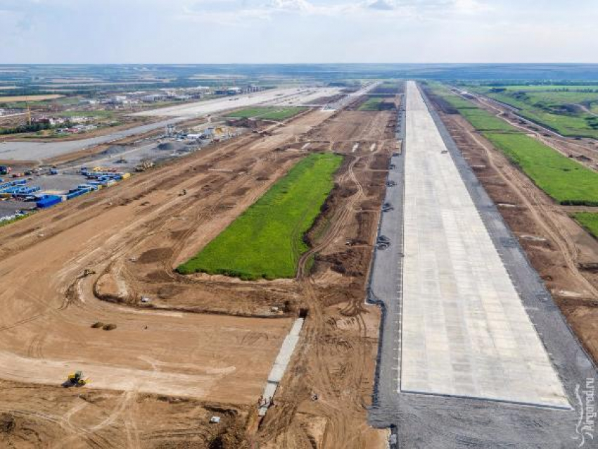 Перрон взлетной полосы нового аэропорта «Платов» готов на 70 процентов