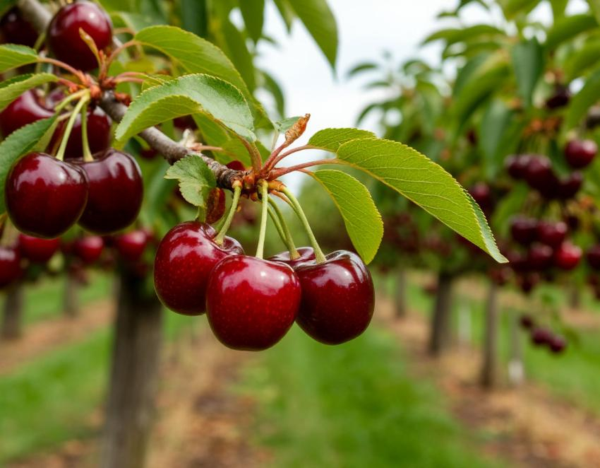 Под Новочеркасском за 12 млн рублей продают черешневый сад с техникой