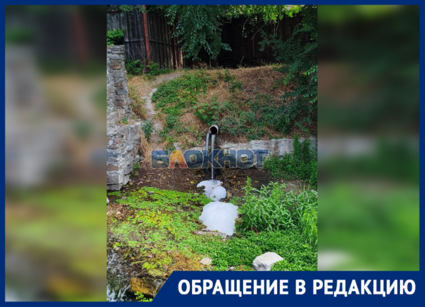 Жители Ростова жалуются на канализационную вонь у родника Гремучка — сток идет прямо в Дон