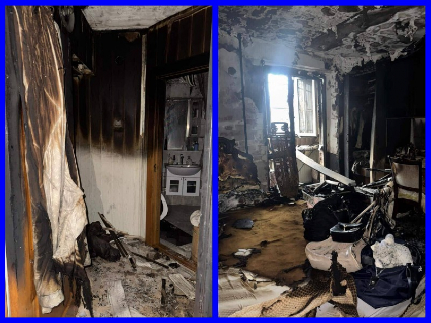 В Батайске ночной пожар лишил семью жилья и имущества