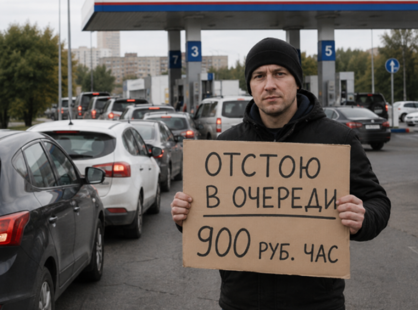 В Ростове начали продавать места в очередях на АЗС