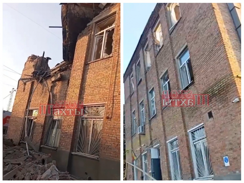 Появилось видео последствий атаки дронов на ж/д станции в Каменоломнях