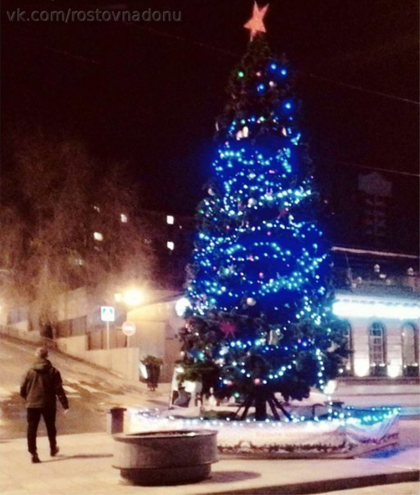  На ростовской набережной появилась новогодняя елка