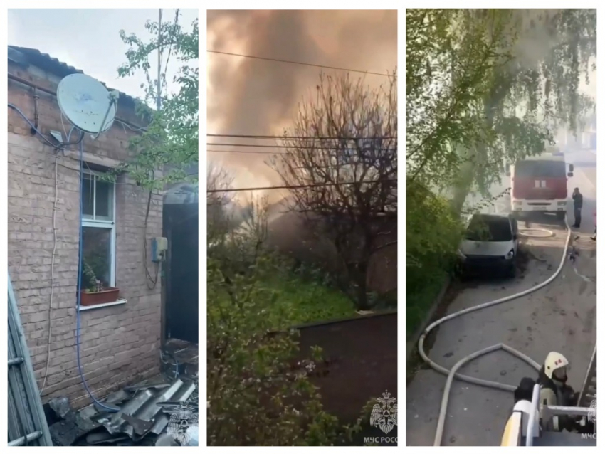 В Ростове загорелся частный дом в Нахичевани утром 24 апреля 