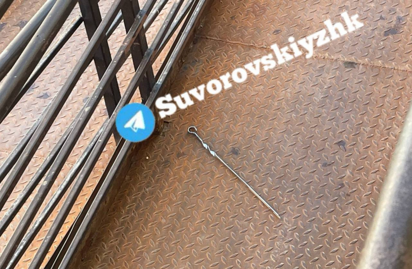 Неизвестный скинул из окна шампур на мать с ребенком на Суворовском Ростова 