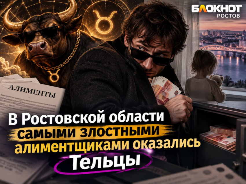 В Ростовской области самыми злостными алиментщиками оказались Тельцы