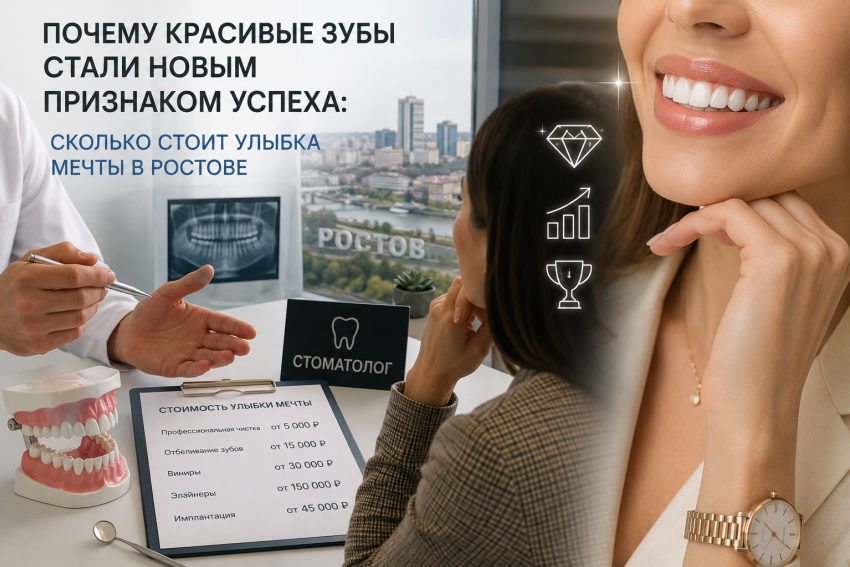 Почему красивые зубы стали новым признаком успеха: сколько стоит улыбка мечты в Ростове