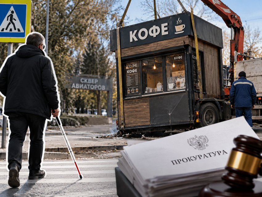 В Батайске после жалобы незрячего жителя снесли незаконный кофейный павильон